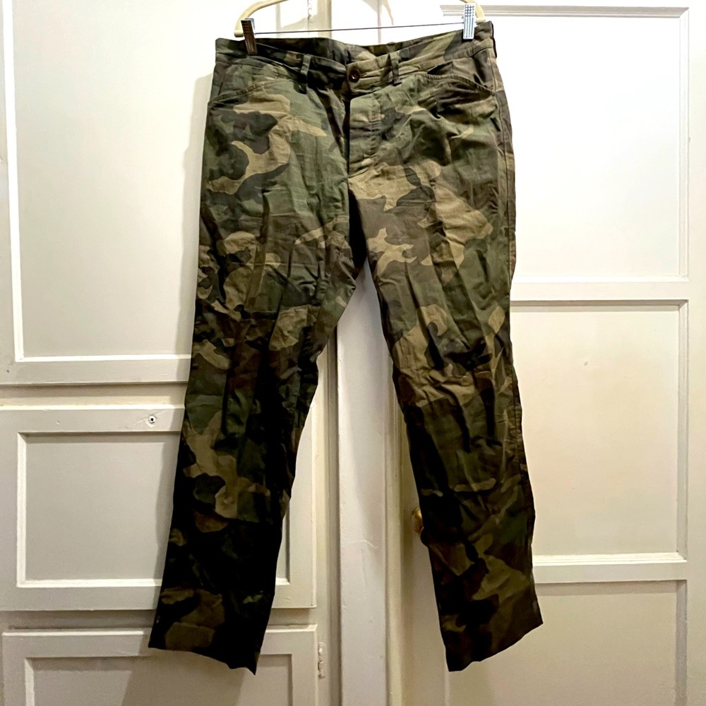 Sid Mashburn camo cotton/linen blend pants size 36